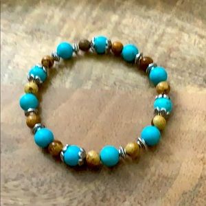 Handmade semiprecious stone bracelet